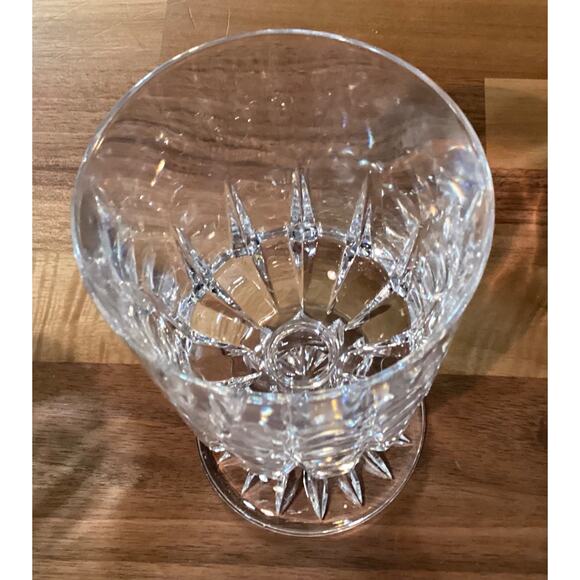 Vintage 6”Royal Crystal Rock RCR Zeus Wine Goblets Glasses Vertical Cut Set Of 3 - Picture 10 of 10